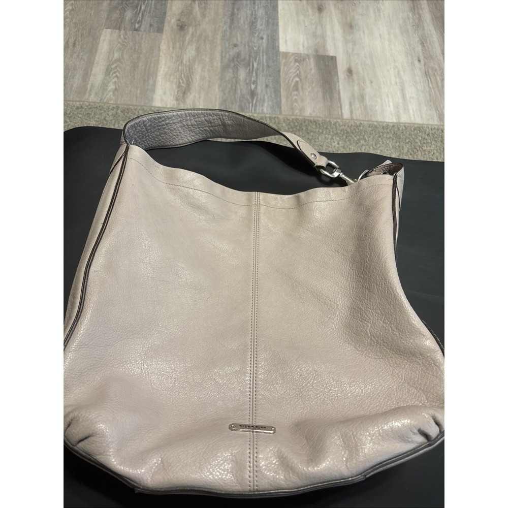 Coach Taupe Leather Hobo Shoulder Bag